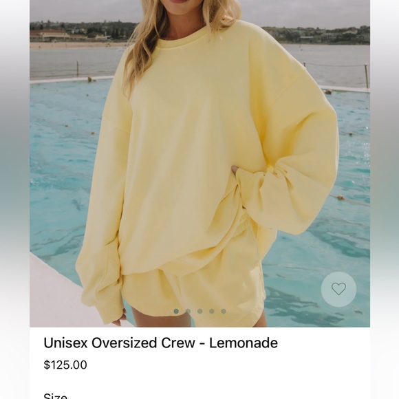 Daily drills lemonade crewneck and shorts set! Size XS/S - Picture 2 of 12
